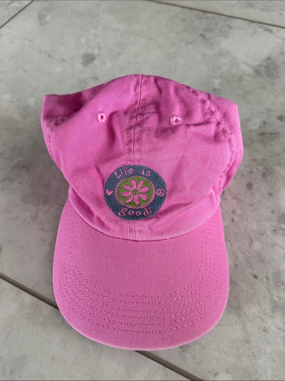 Life is Good Kids' Pink Baseball Cap